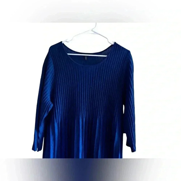 Eileen Fisher Wool Ribbed Knit Dress Size L - Picture 4 of 15